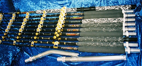 Saltwater Standup & IGFA Trolling Series Custom Graphite Fishing Rods